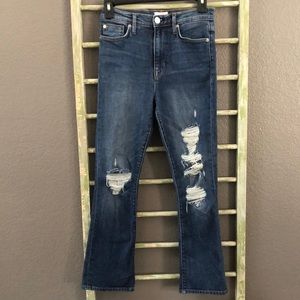 Hudson cropped flare jeans